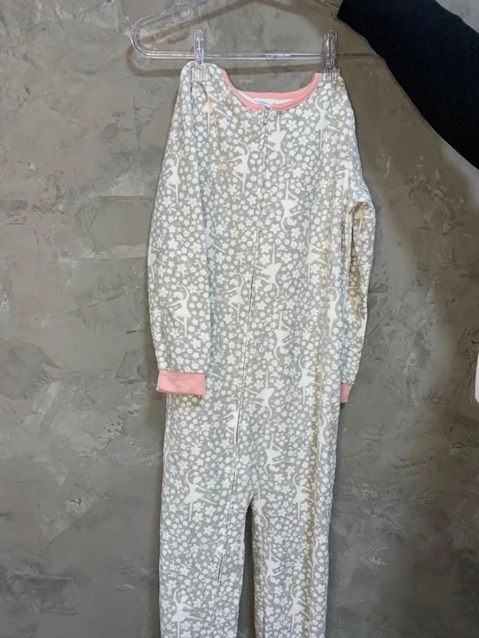 Macacão Pijama Infantil Bailarina Carter´s Cinza - Foto 3