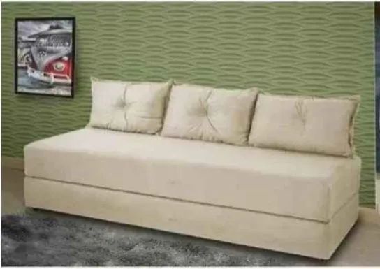 Sofá Cama 3 Lugares Marrom Confortável e Prático - Foto 5