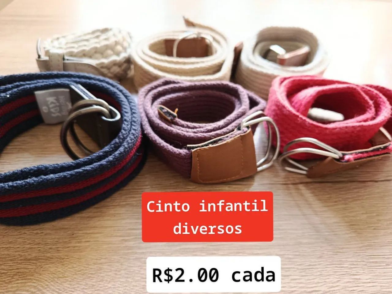 Cintos infantis diversos Conservados