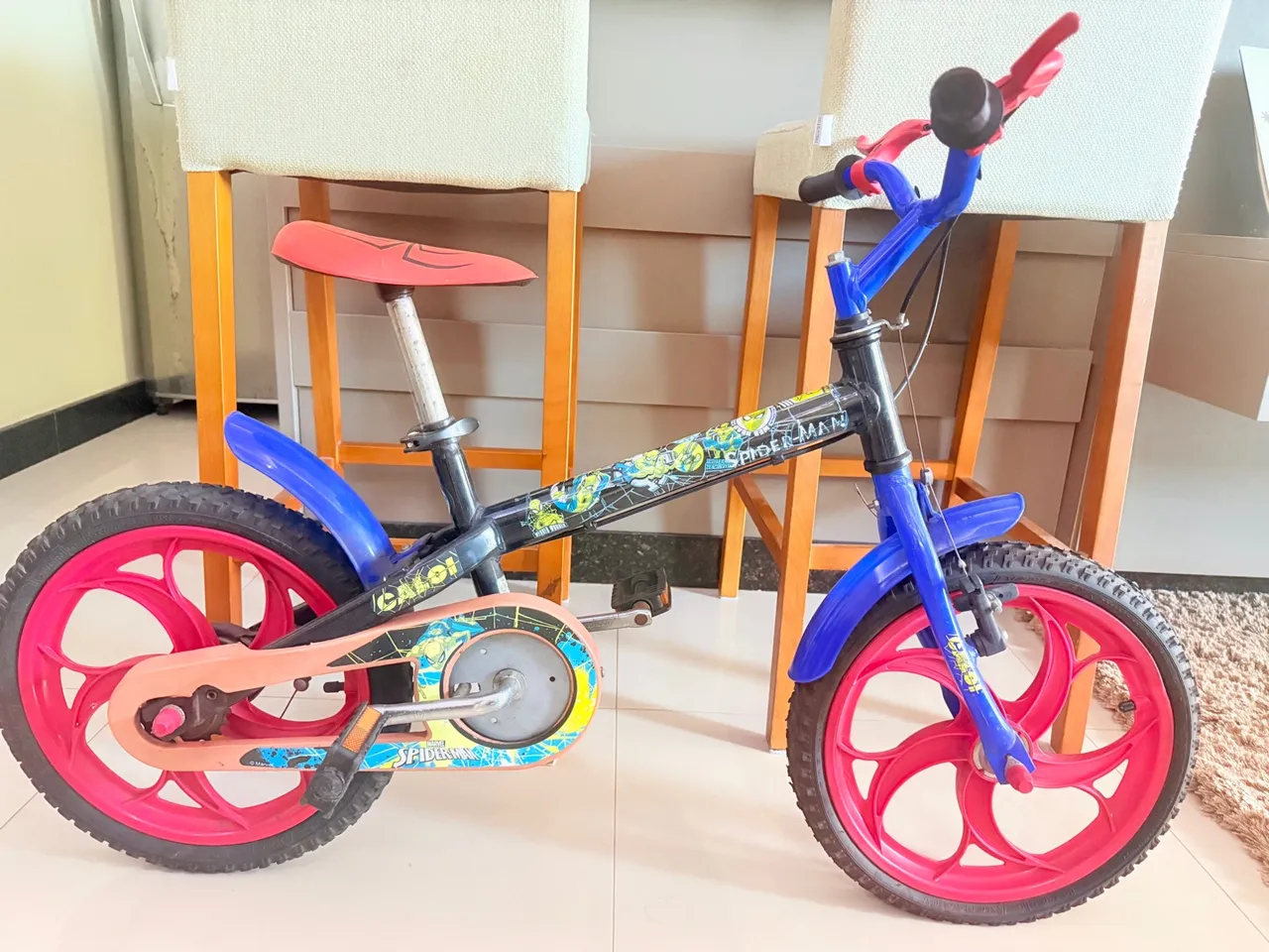 Bicicleta Infantil Spider-Man Aro 16 (Caloi )