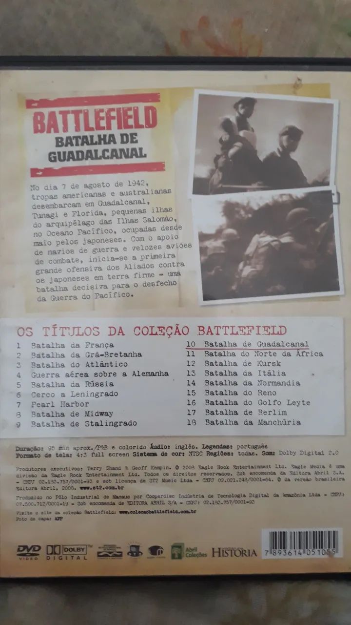 DVD Battlefield: Batalha de Guadalcanal 10 - Foto 3