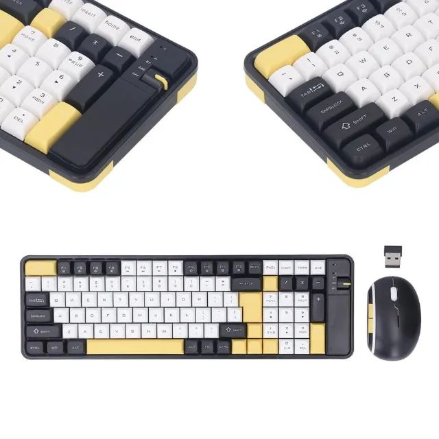 Kit Teclado e Mouse Sem Fio 2.4G Bluetooth Recarregável KPTE129 - Praticidade e Conforto  - Foto 4