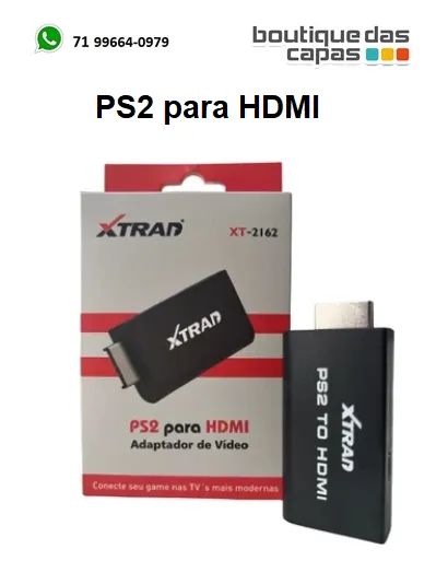 Adaptador Conversor PS2 Audio Vídeo Av Para Cabo Hdmi XT-2162