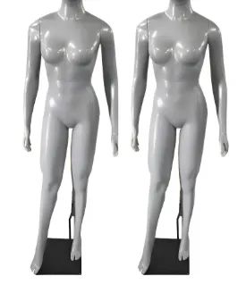 Kit 2 Manequins Feminino c/braços e base (sem cabeça)