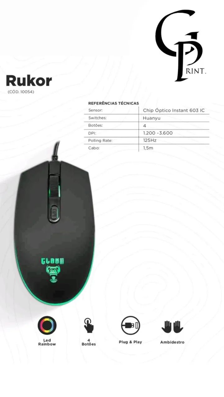 MOUSE GAMER - CLANM PROMOÇÃO! - Foto 5