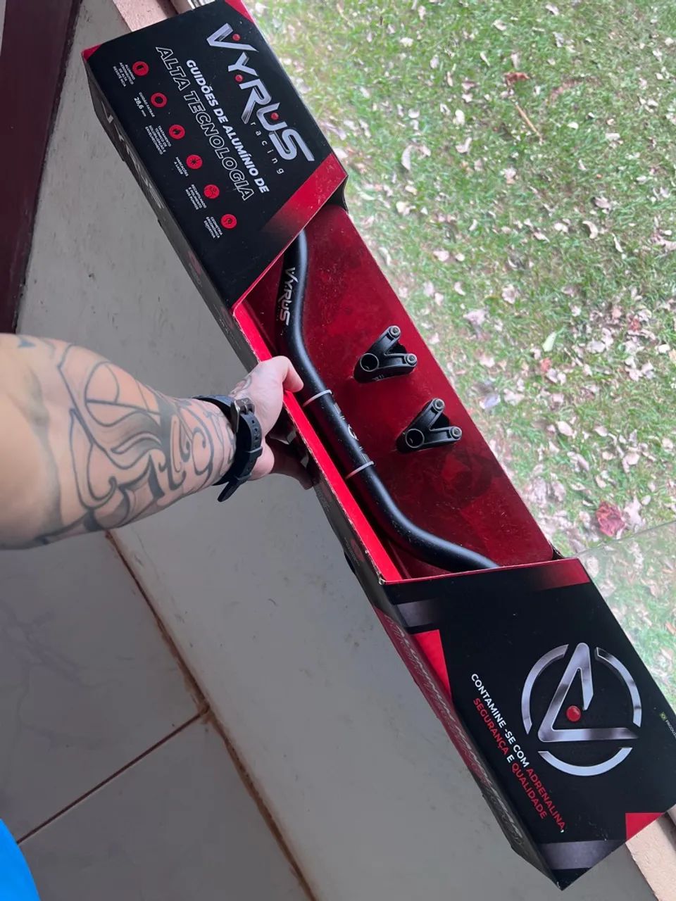 Guidão de Alumínio VYRUS Racing Alta Tecnologia