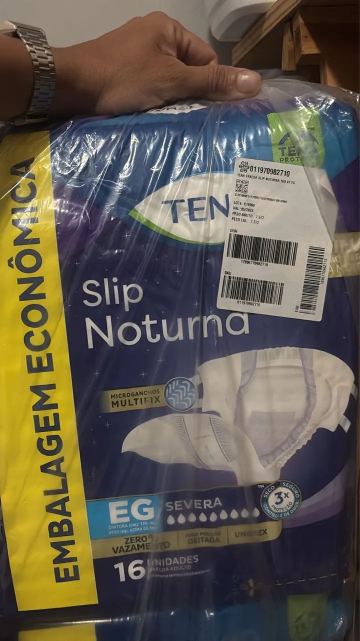 Fralda adulto Tena Slip Noturna EG