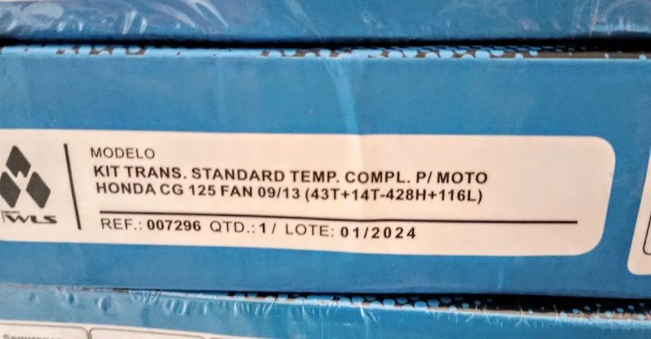 Kit Relação(Andamento) Honda CG e Titan 125 - Original Linha Dominator Vulcanbor - Foto 2