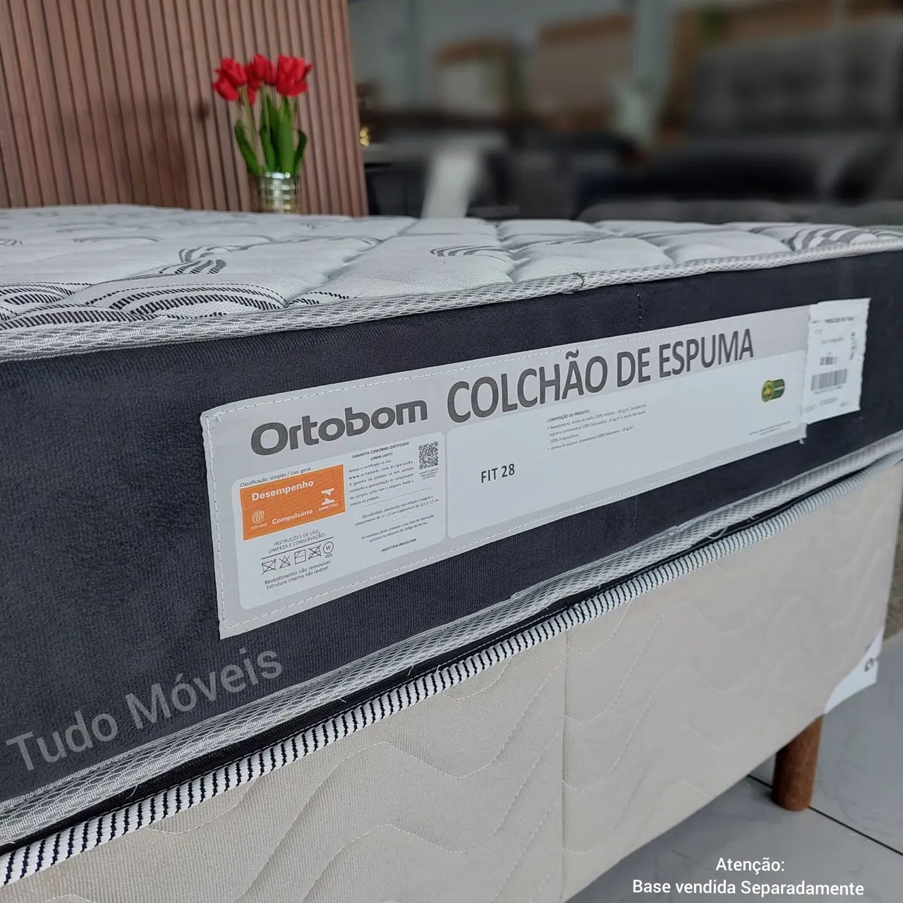 COLCHÃO SOLTEIRO ESPUMA FIT D-28  088x188x20 ORTOBOM - Foto 4