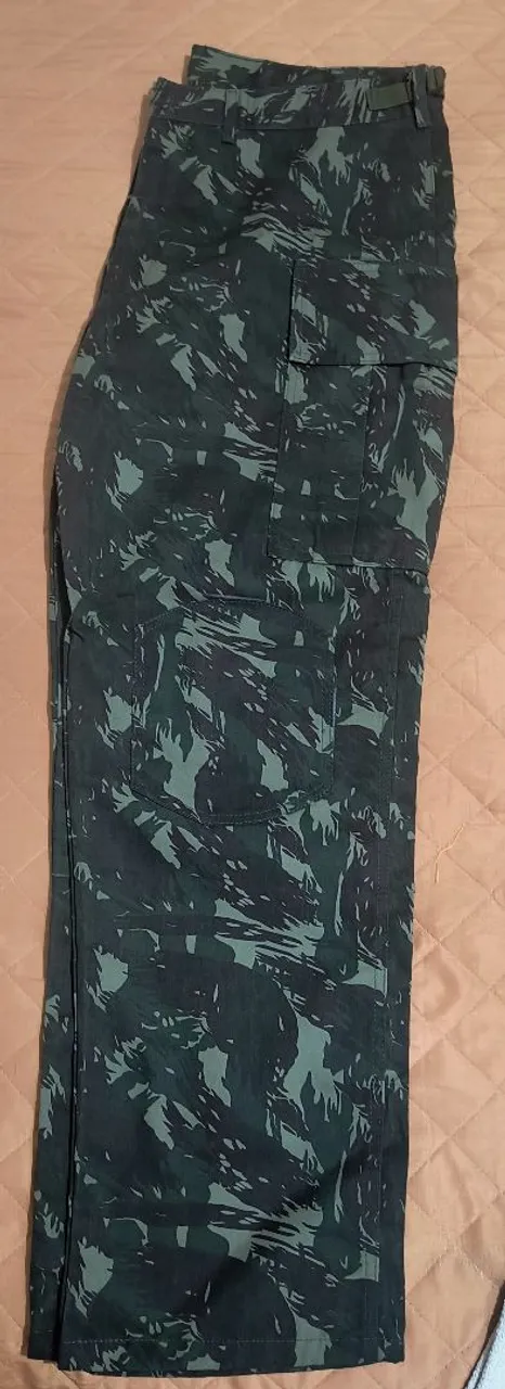 Calça Camuflada Verde Militar