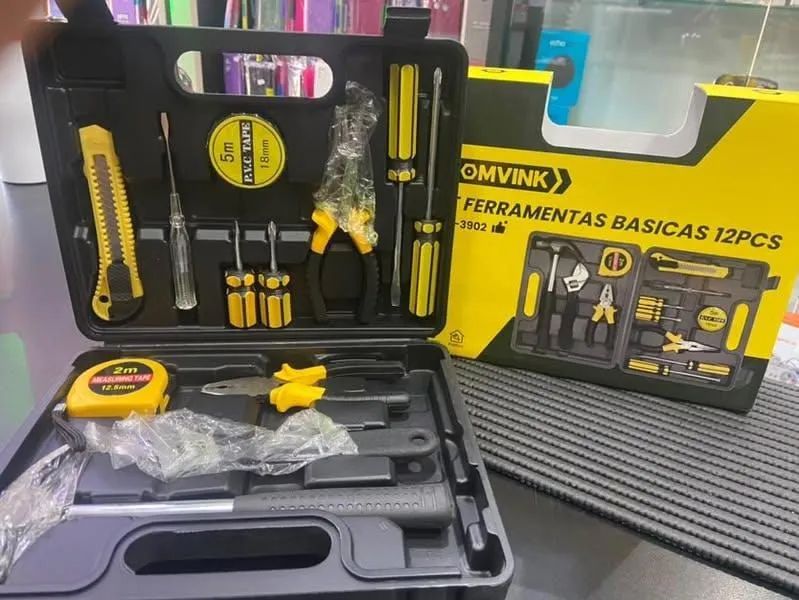 Caixa de ferramentas 12 peças - Ideal para casa e oficina - Foto 3
