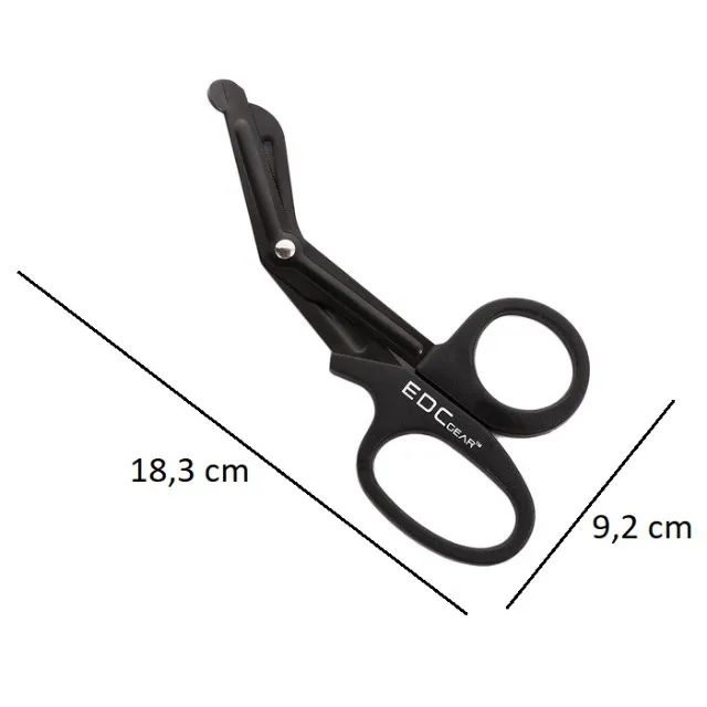 Tesoura Ponta Romba EDC Gear Original 18cm APH, Resgate, SAMU, Bombeiros - Foto 5