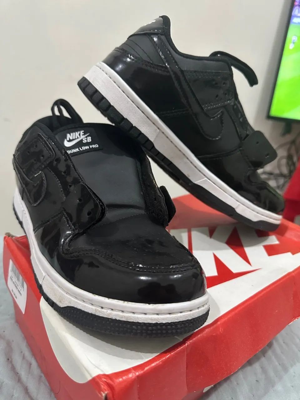 Nike SB Dunk Low Pro Preto - Foto 4
