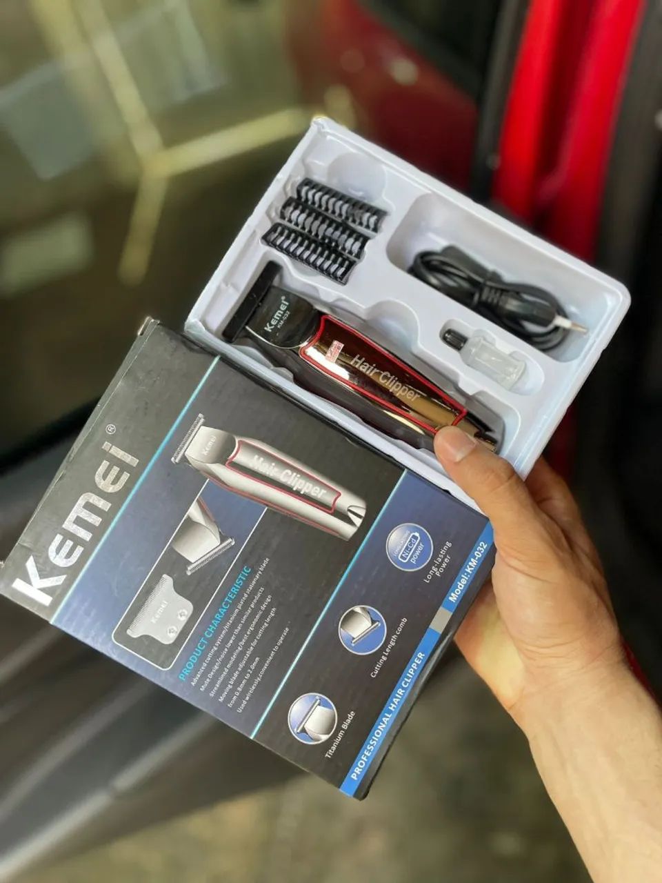 Máquina de barbear  Kemei KM-032