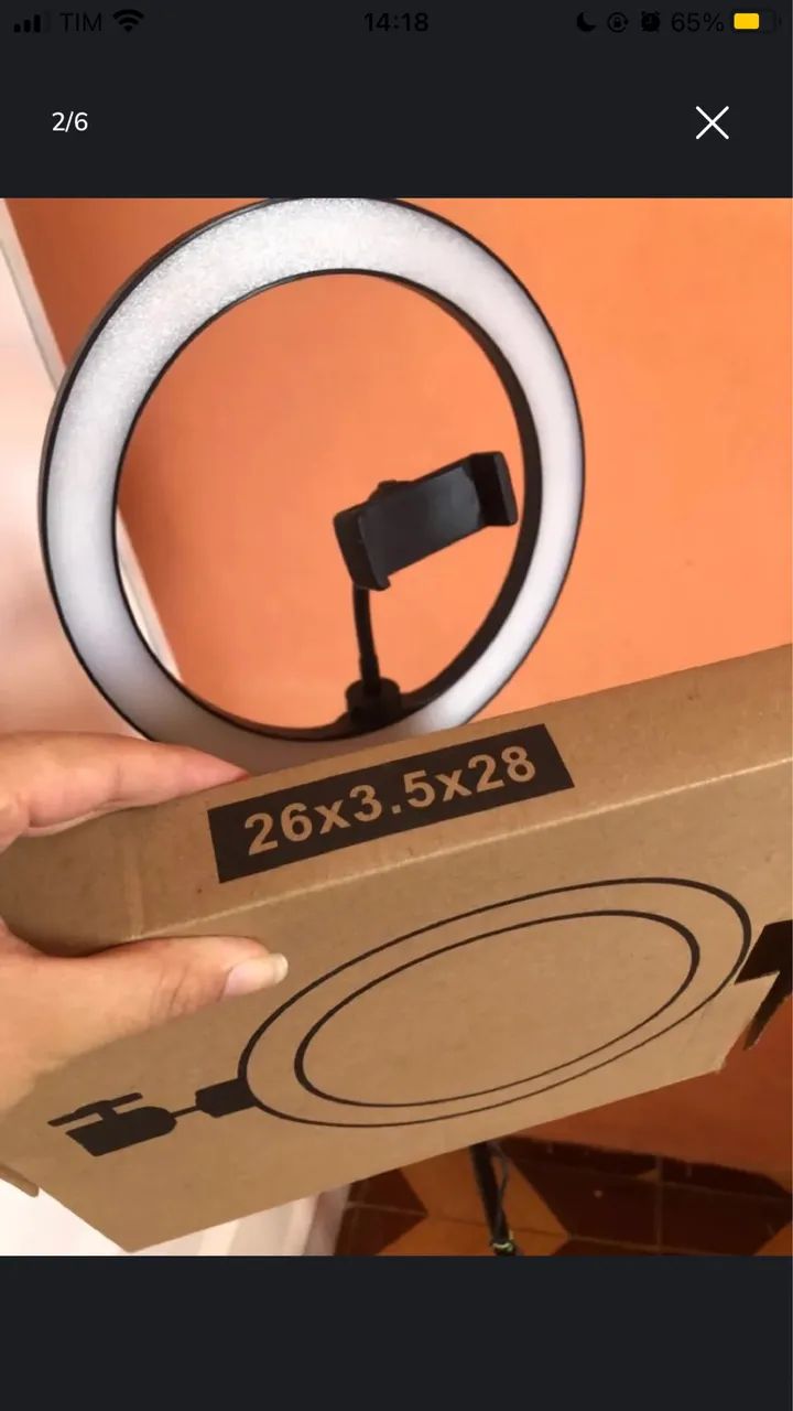 Ring Light para celular - Iluminação profissional - Foto 2