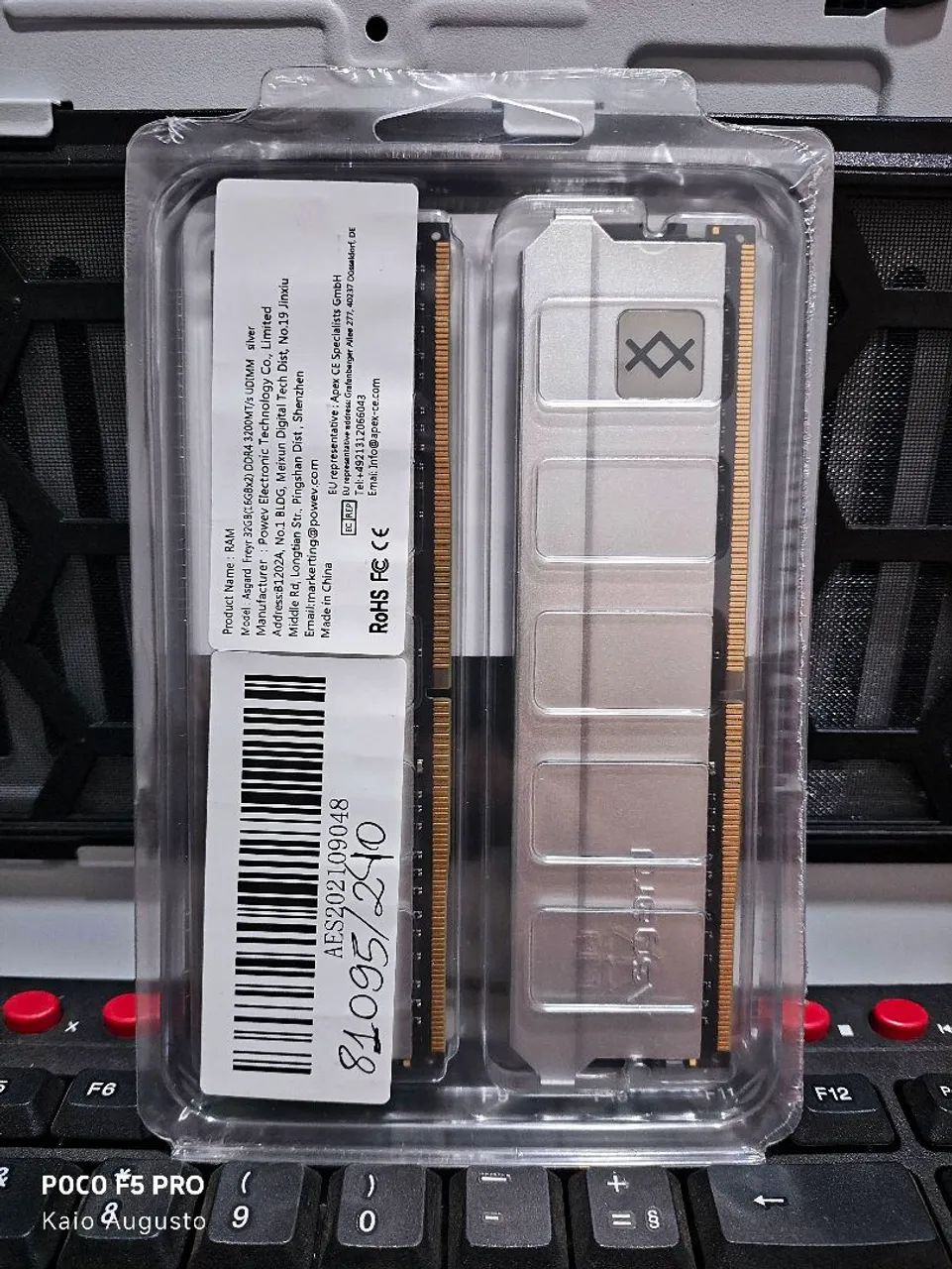 Memória RAM 32GB (2x16gb) Asgard / NOVA - Foto 2
