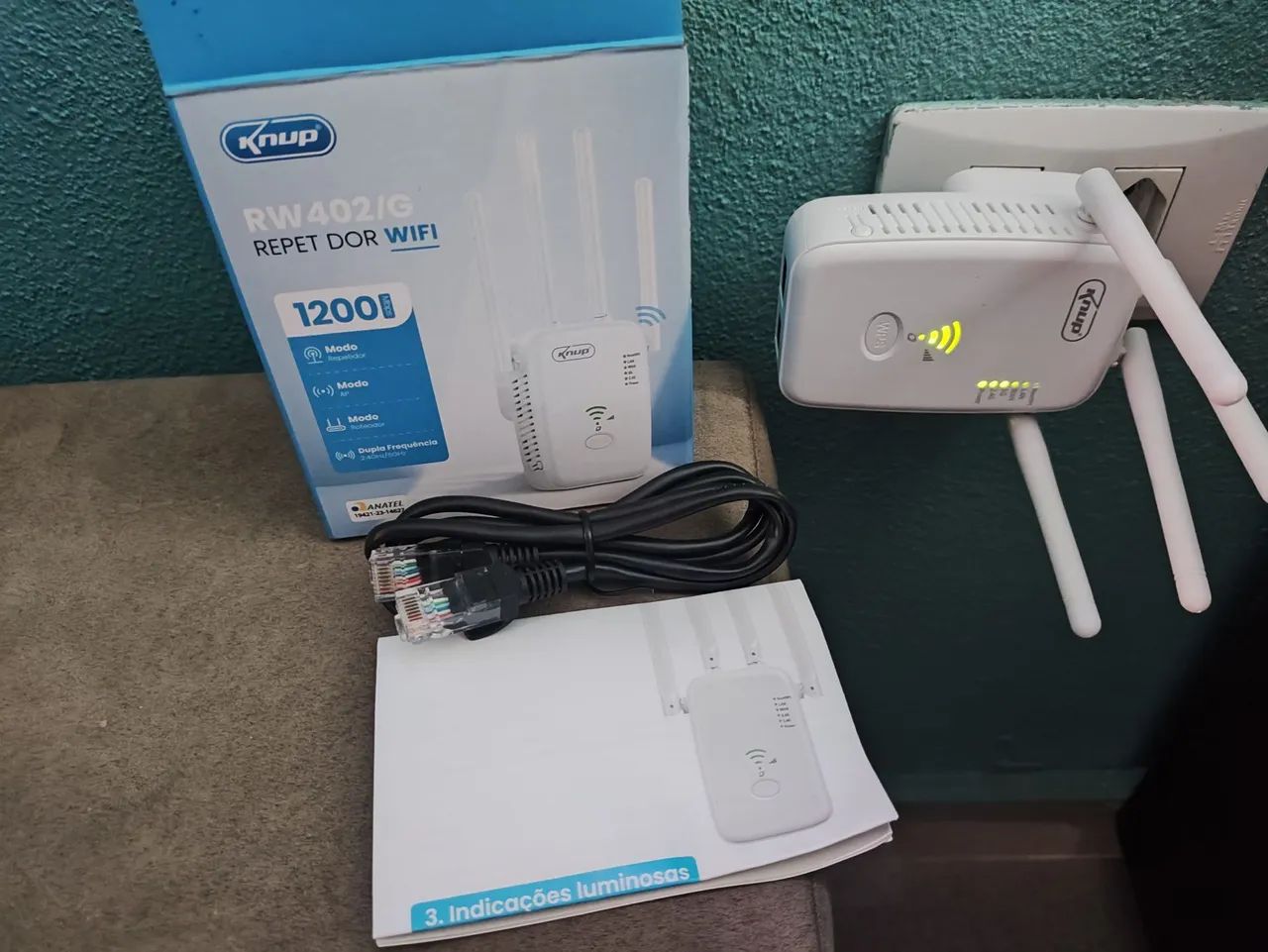 Repetidor wi-fi knup 402/G modem