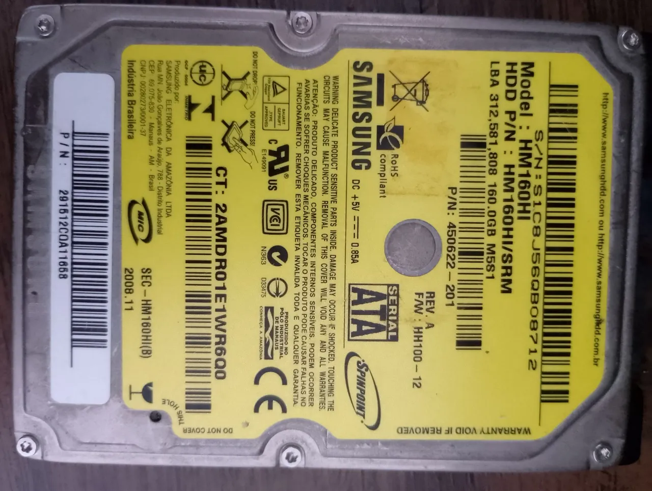 HD 160GB SAMSUNG