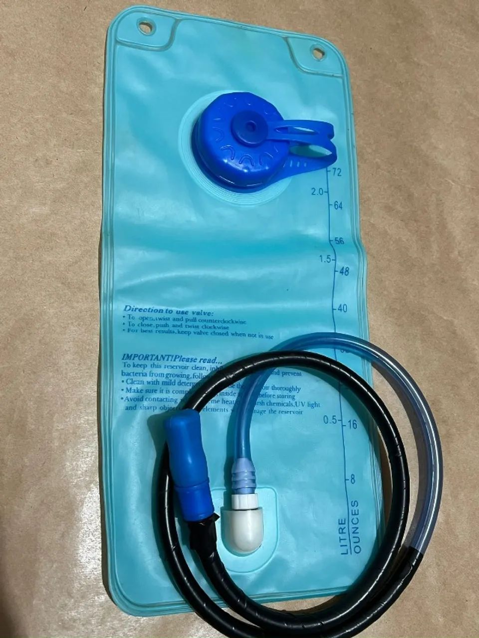 REFIL PLÁSTICO PARA BOLSA DE HIDRATAÇÃO