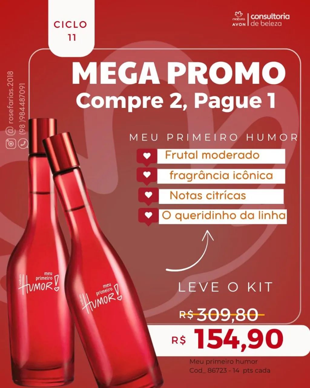 Perfume Humor Natura - 75ml - Foto 2