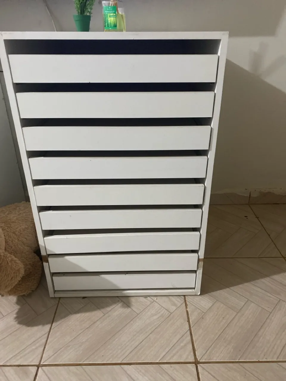 Gaveteiro branco para organização