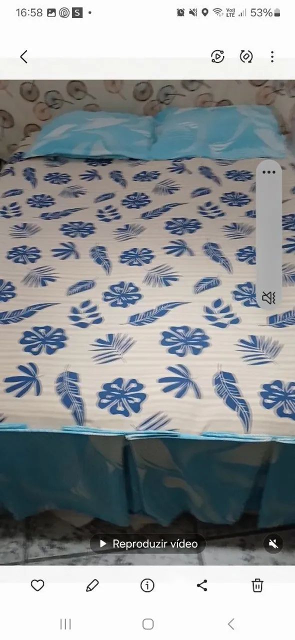 Jogo de Cama com Lençol, Fronha e Saia - Foto 5