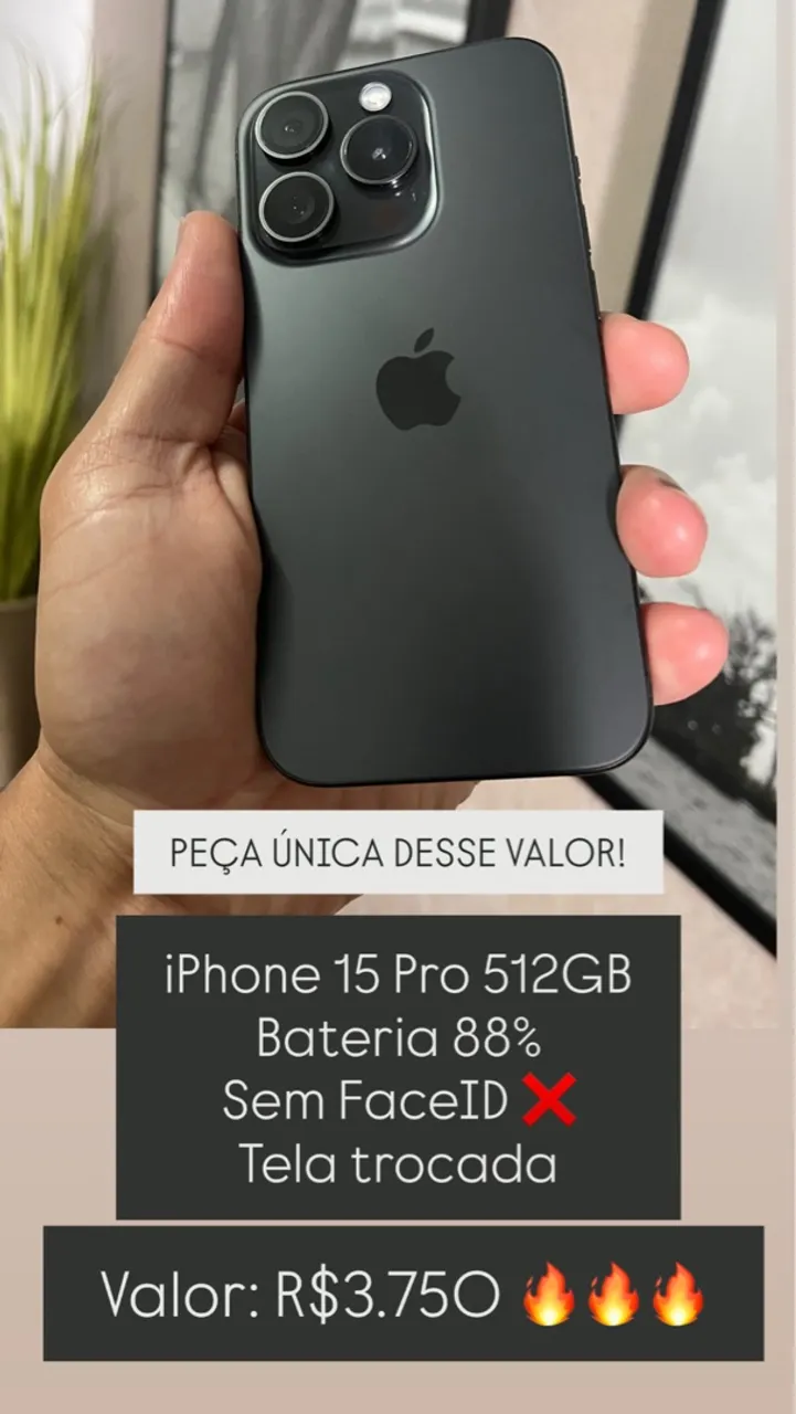 iPhone 15 Pro 512GB Aceito Cartãoo