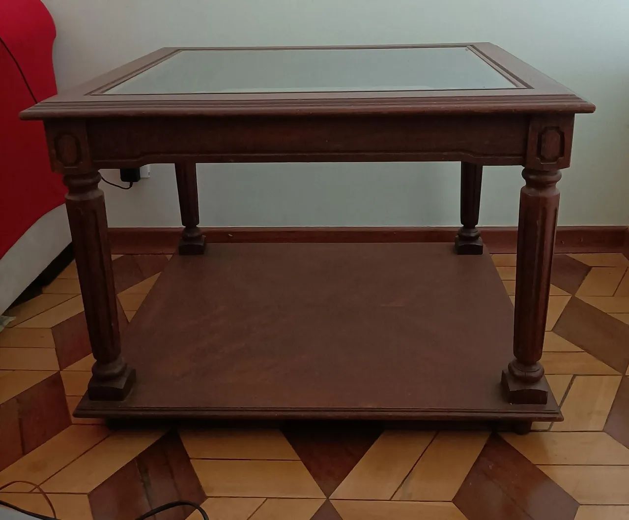 3 Mesas de Centro: Uma Branca, duas em madeira - Foto 5