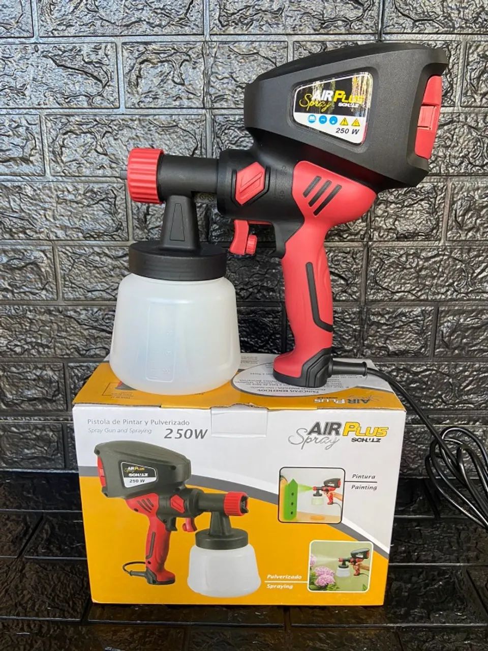 Pistola Pulverizadora Schulz 1L 250W - Bico 2,5mm Potente - Foto 2