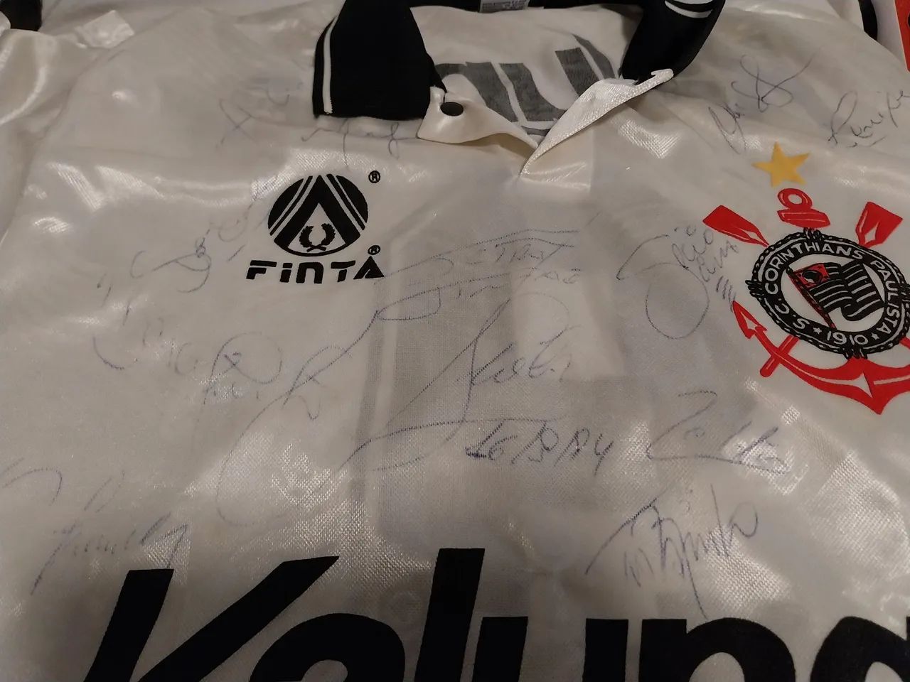 Camisa Corinthians Autografada Kalunga - Foto 2
