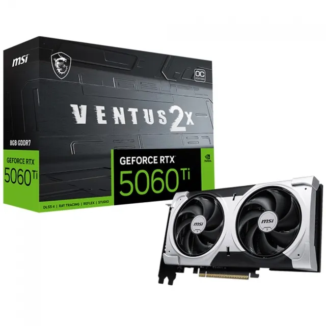 Placa de Vídeo RTX 5060 Ti 8gb MSI Ventus 2X OC Edition - Nova