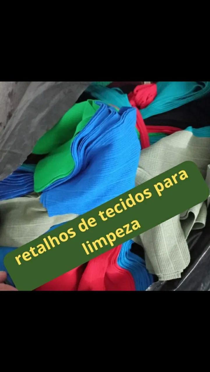 Retalhos de Tecido para Limpeza