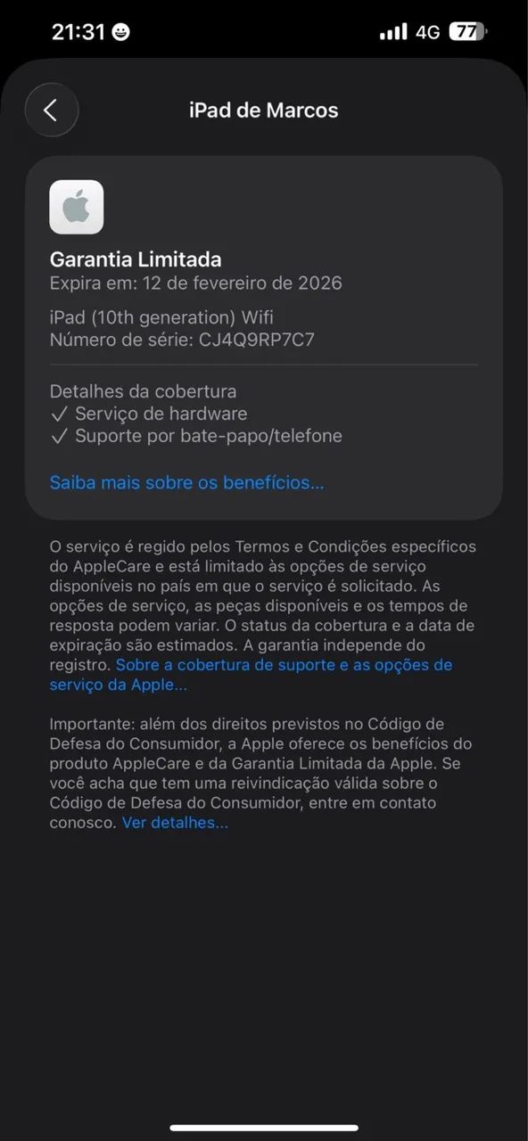 iPad 10 64gb Garantia Apple 64312212440323122