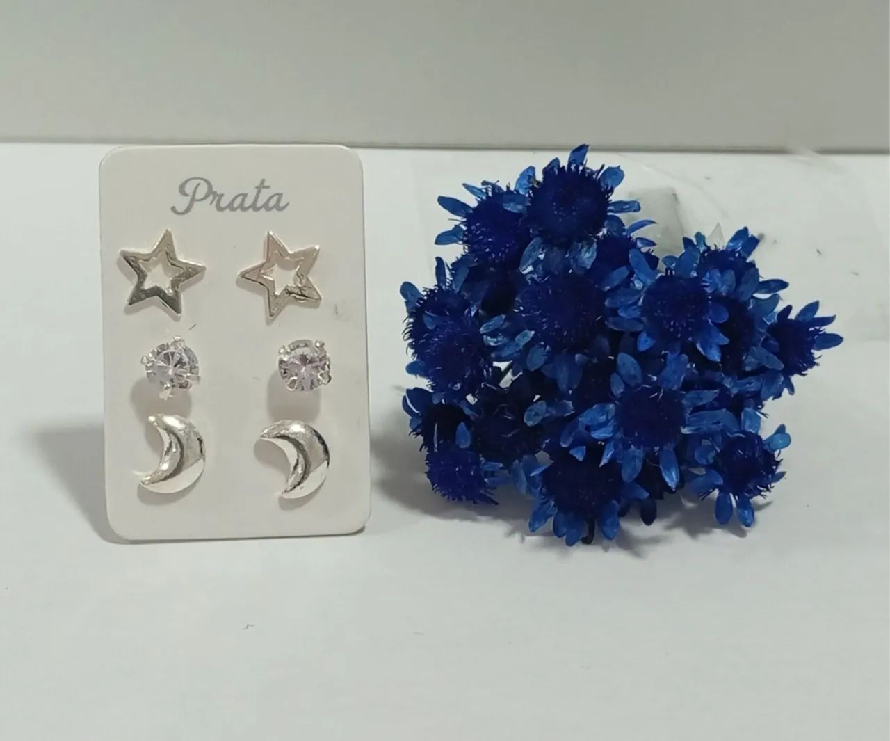 Trio de brincos prata 925 legítima diversos modelos  - Foto 2
