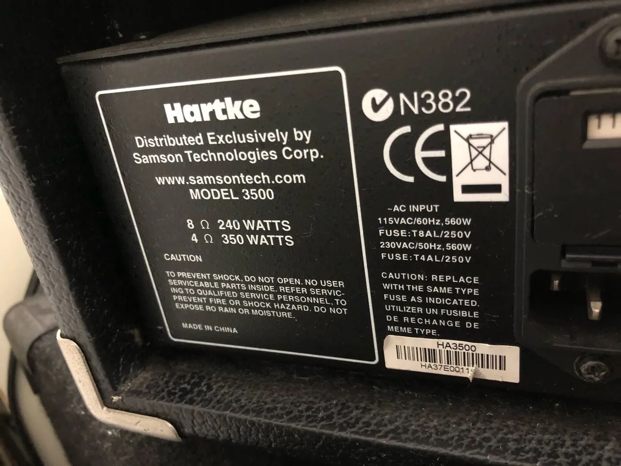 Combo Hartke: HA3500 350 Watts + VX115 - Foto 2