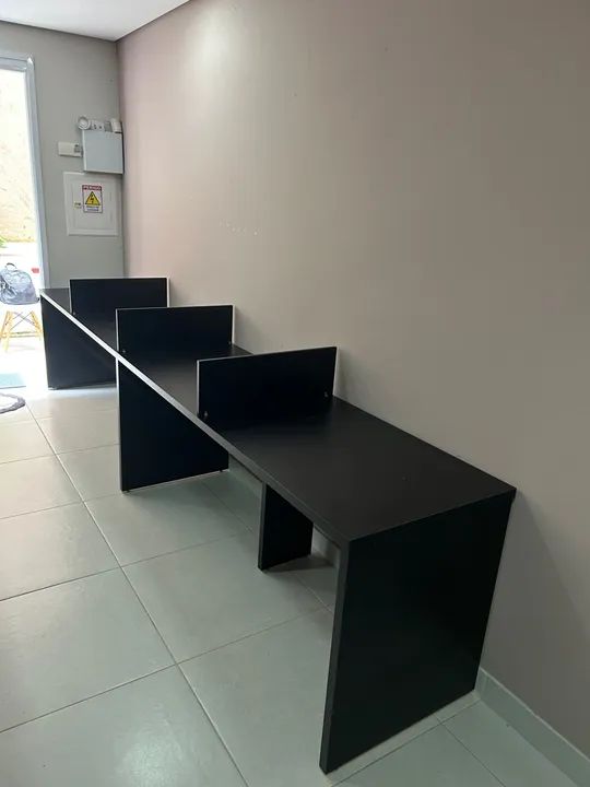 Mesa de Escritório Preta - Nova