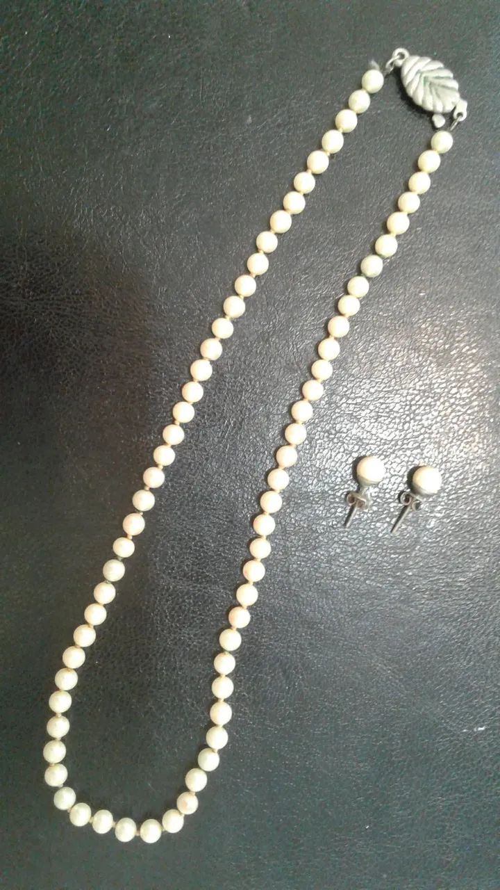 Conjunto colar Maiorca brincos de pérolas - Foto 2