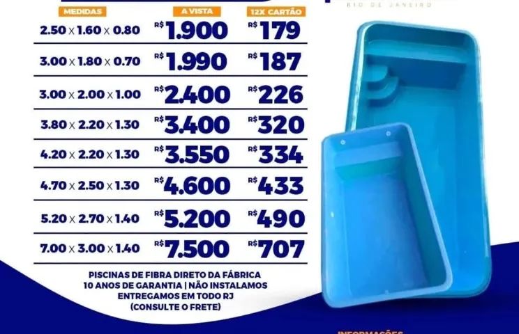 Piscina de fibra só o casco, promoção  - Foto 2