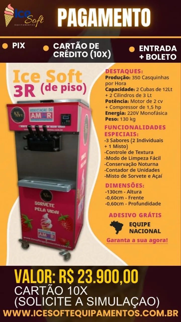 Máquina de Sorvete Milksaque e de Açaí Expresso  - Foto 2