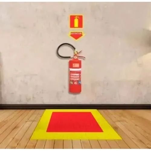Tapete demarcação extintor de incêndio  - Foto 3