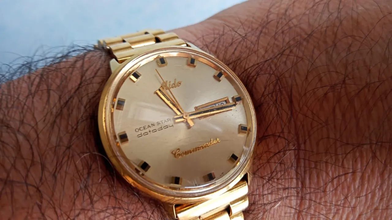 Relógio Mido Ocean Star Commander Automático Dourado