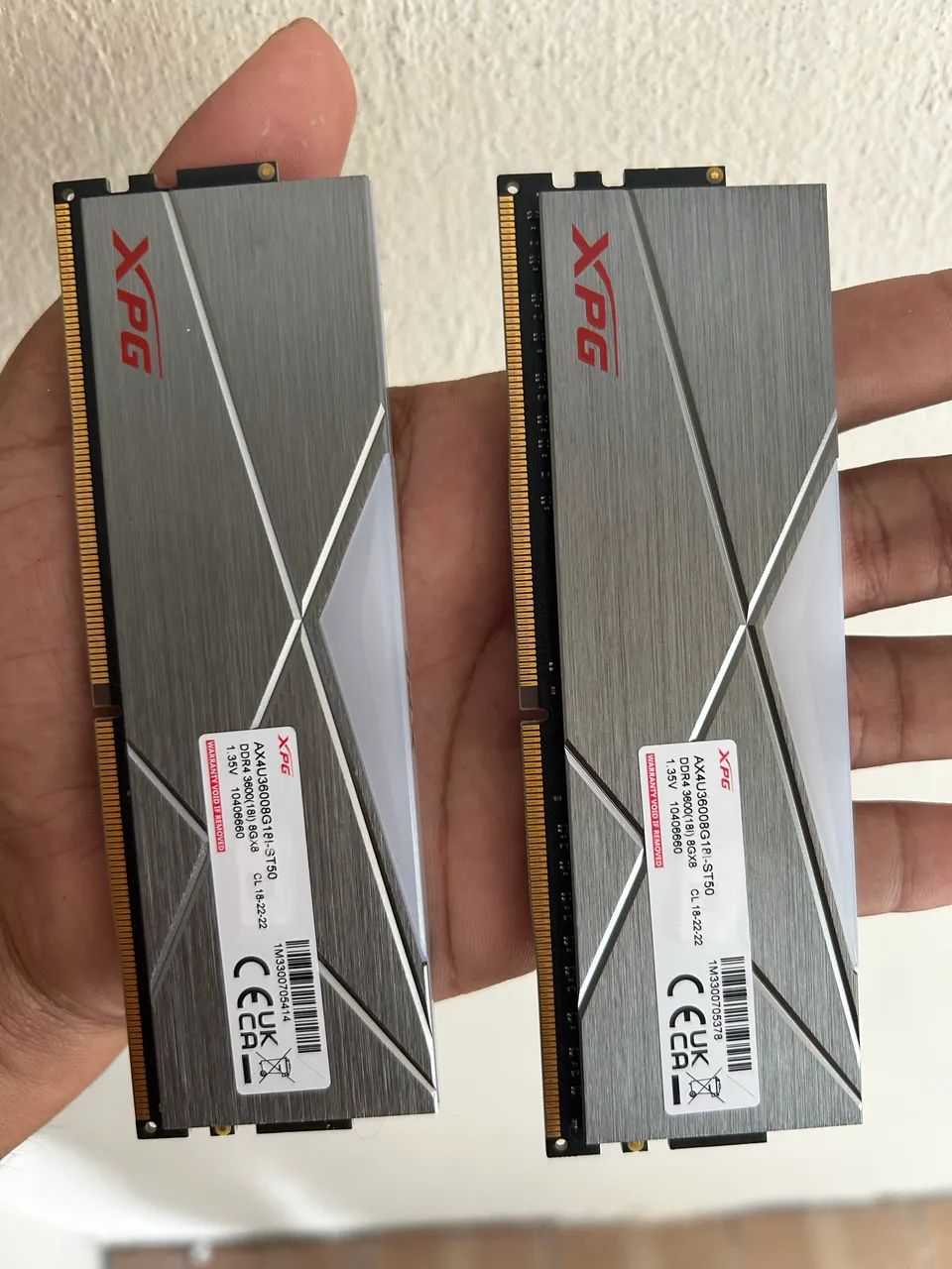 XPG Spectrix D50 DDR4 Memory, 8GB, 3600MHz, RGB, Gray64296991402882121