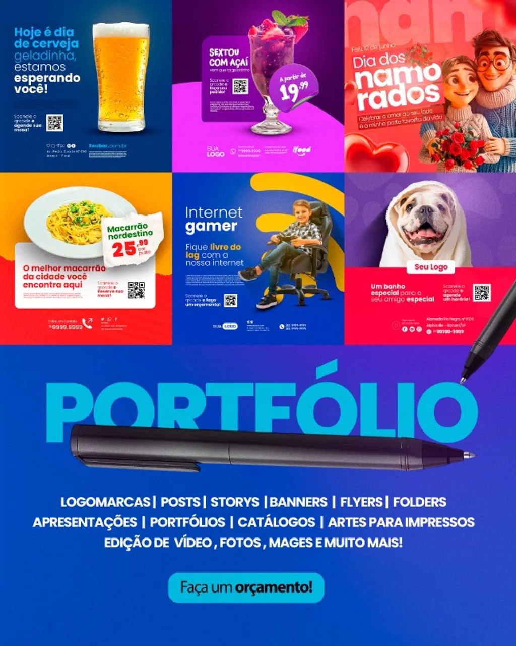 Criação de Logomarca e Pack de Artes - Flyers, Folders e Banners Profissionais - Foto 2