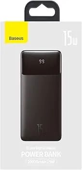 Powerbank Baseus 30000mah 15w Display Digital Carga Rápida Lacrada