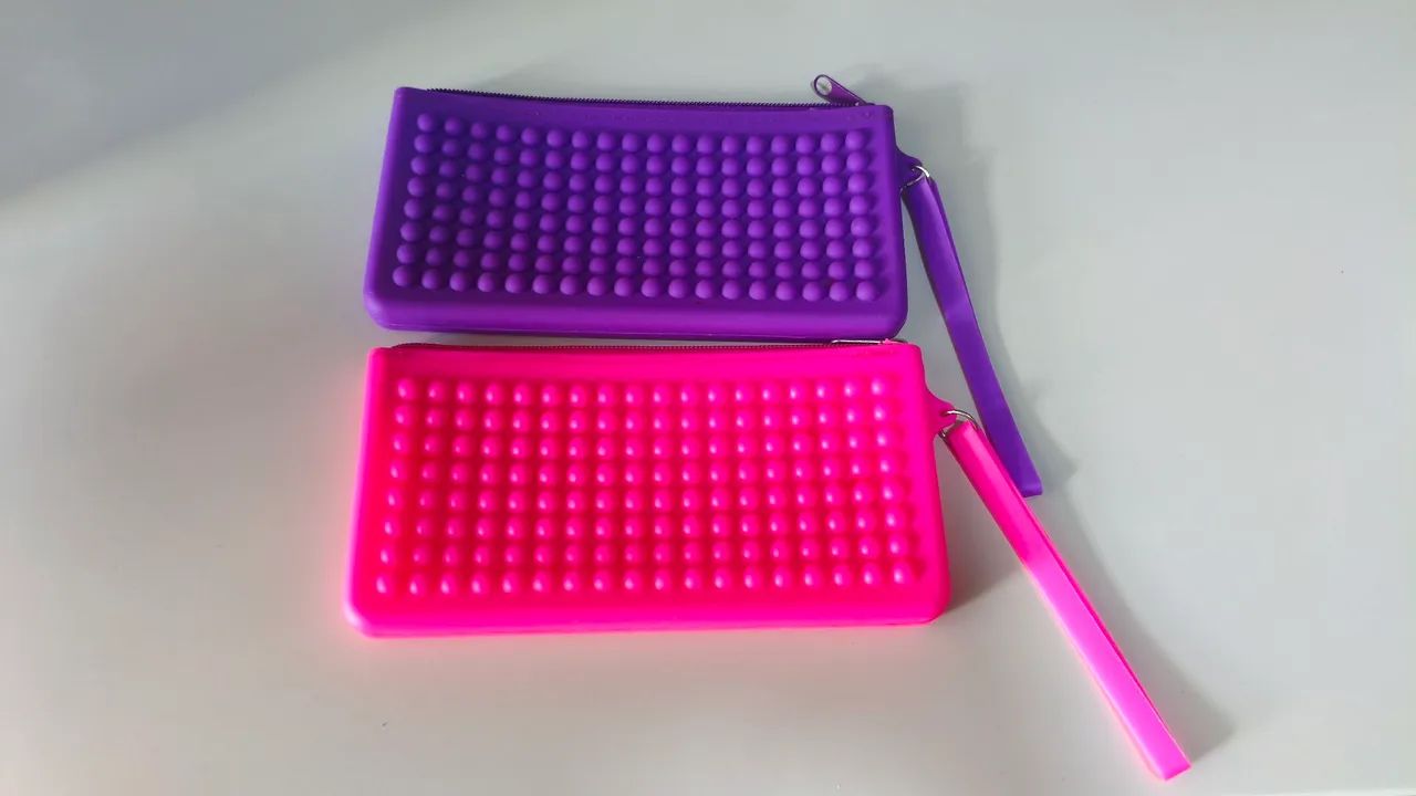 Bolsas de silicone Rosa e Roxa