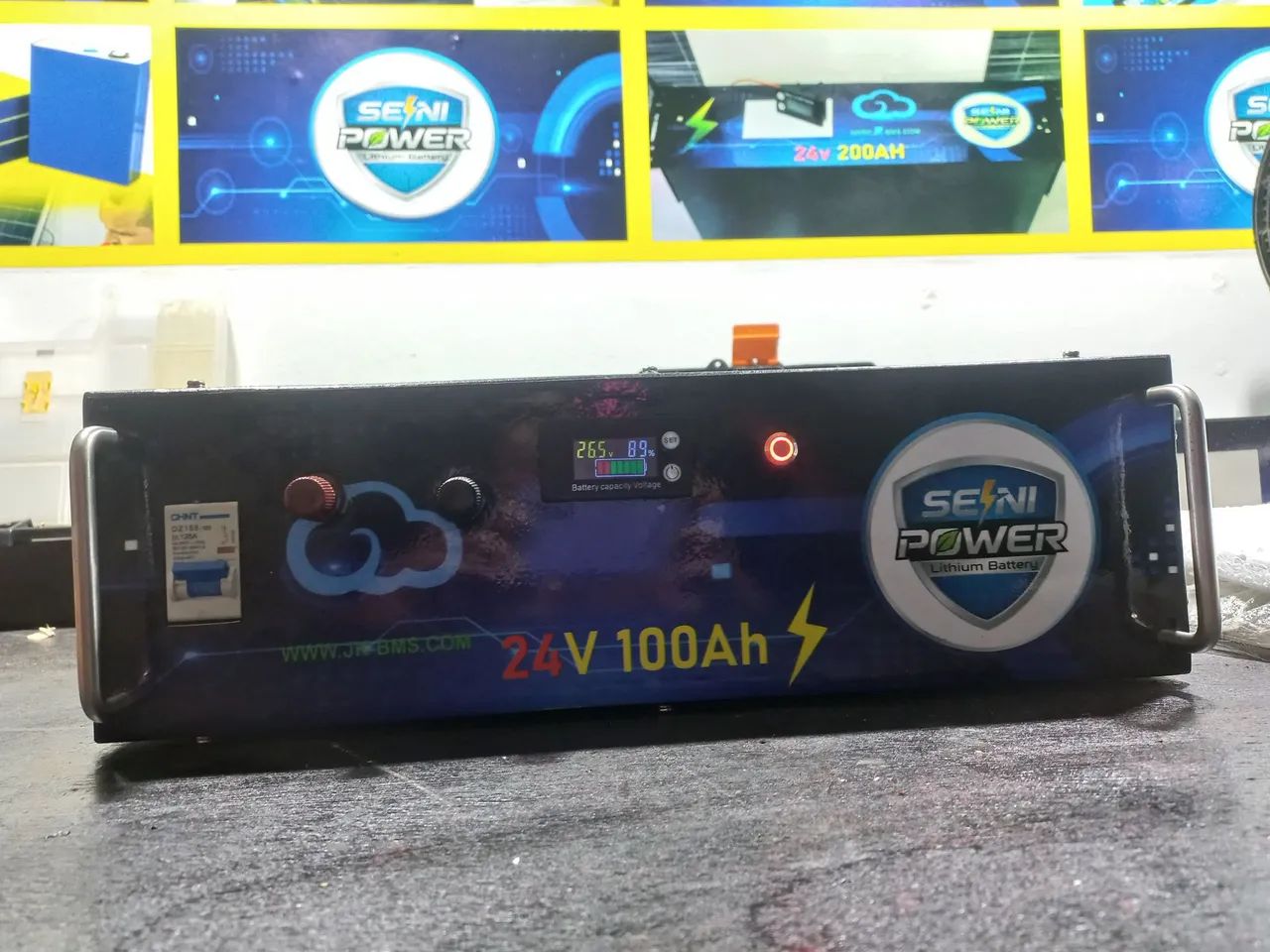 Bateria de lítio 24V 100Ah 