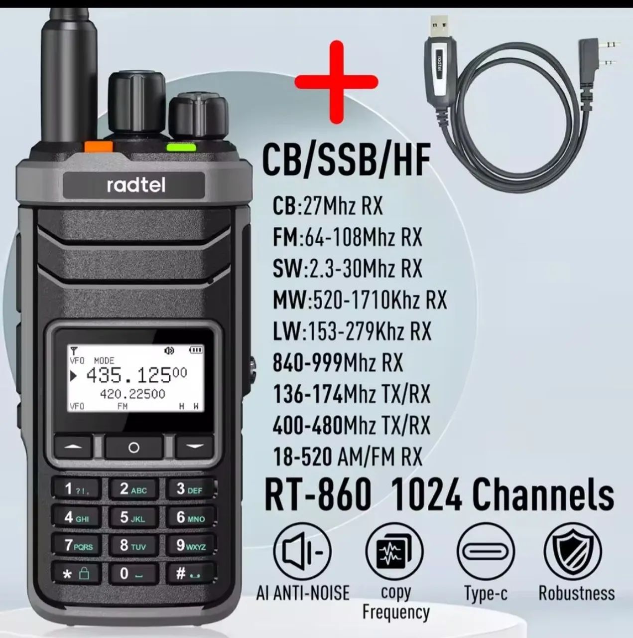 Rádio Radtel RT860 Novo
