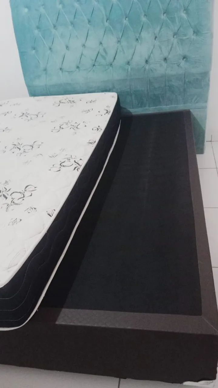 Cama box com colchão e cabeceira  - Foto 2