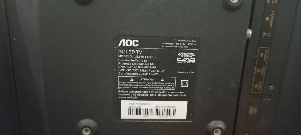 TV AOC 24 polegadas  - Foto 5