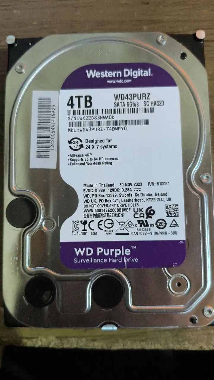 HD WD Purple 4TB 800,00 - Foto 3